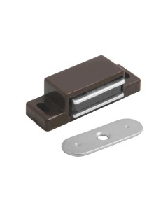 Защелка магнитная MP00191 для мебели дверей ящиков светло коричневая Инталика