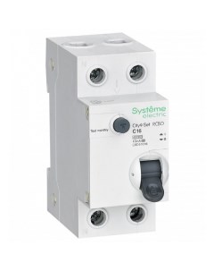 Автоматический выключатель дифференциального тока City9 Set 1P N 16А С Systeme electric