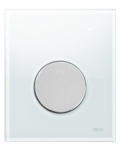 Кнопка смыва Loop Urinal 9242659 белое стекло кнопка хром матовый Tece