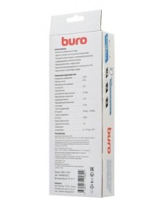Сетевой фильтр 500SH 3 SW B 3м 5 розеток черный коробка Buro