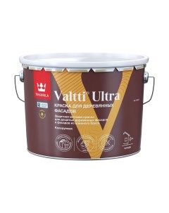 Краска для деревянных фасадов Valtti Ultra матовая база А белая 9 л Tikkurila