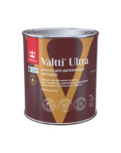 Краска для деревянных фасадов Valtti Ultra матовая база С бесцветная 0 9 л Tikkurila