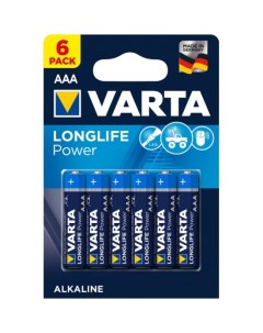 Батарейка LongLife Power AAA6 6шт в блистере Varta