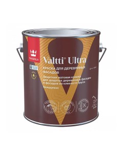 Краска для деревянных фасадов Valtti Ultra матовая база А белая 2 7 л Tikkurila