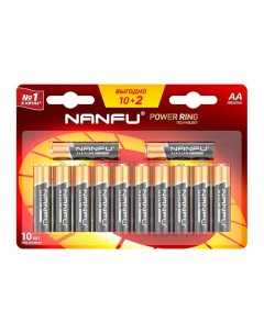 Батарейка щелочная AA 10 2шт Nanfu