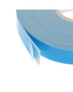 Клейкая лента TORSO двусторонняя вспененная синий защитный слой 15 мм x 5 м Nobrand