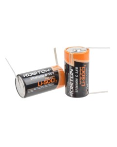 Батарейка литий тионилхлоридная ER26500M C R14 C Lithium 3 6 В 3 6V 6500 мАч Robiton