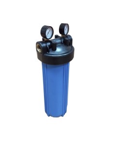 Магистральный фильтр Big Blue 20 NT 1 с манометрами для холодной воды Kristal filter