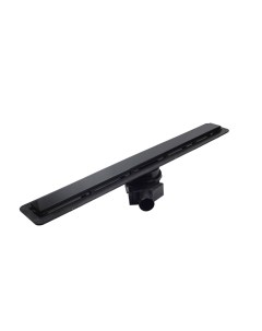 Трап линейный с решеткой Confluo Frameless Line Black Glass 65 см 13701204 Pestan