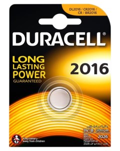 Батарейка 2016 1 шт Duracell