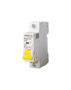 Автоматический выключатель vesta electric avt vesta 1p 6a rdb5 6ka HLAV000 Vesta electric
