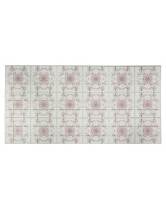 Панель ПВХ Мозаика Цветочный орнамент 960х480 мм Grace