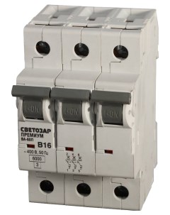 Автоматический выключатель SV 49013 40 B 40 A 6 кА 400 В Светозар