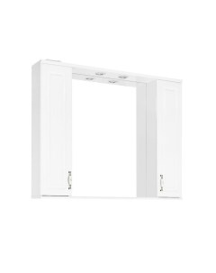 Зеркальный шкаф Олеандр 2 1000 С белый Style line