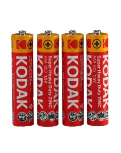 Батарейка солевая Extra Heavy Duty AAA R03 4S 1 5В спайка 4 шт Kodak