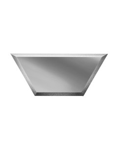 Плитка зеркальная пятиугольная 200х86х4 мм Дом стекольных технологий Соты серебряная Дст