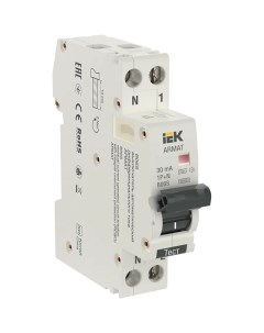 Автоматический выключатель дифференциального тока ARMAT B06S 1P NP C20 30мА тип AC 18 Iek