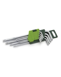 Набор ключей угловых TORX с отверстием Т10 Т50 9 шт 563591 Дело техники