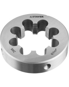 G 1 1 2 плашка круглая ручная инструментальная сталь Stayer
