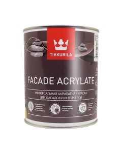 Краска Facade acrylate База С 0 9 л для фасадов Тиккурила Tikkurila