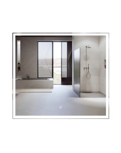 Зеркало для ванной с подсветкой настенное Valled 90х80 см Air glass
