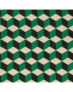 Обои BN INTERNATIONAL Cubiq 220364 0 53х10 05 Бежевый Черный Зеленый Геометрия Bn-international