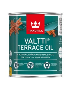 Масло для защиты террас и садовой мебели Valtti Terrace Oil колеруемое 0 9 л Tikkurila