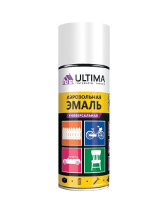 Универсальная аэрозольная эмаль белый грунт 520 мл ULT014 Ultima