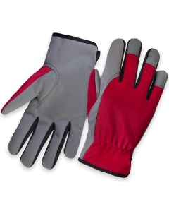 Защитные рабочие перчатки из PU кожи серый красный JLE621 9 L Jeta safety