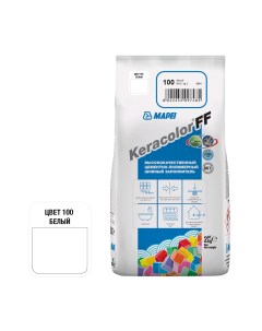 Затирка цементная Keracolor FF 100 белая 2 кг Mapei