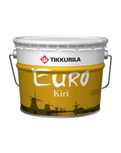 Лак паркетный алкидно уретановый Euro Kiri для пола глянцевый 9 л Tikkurila