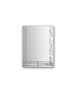 Зеркало прямоугольное F695 с полкой 60 x 45 см Frap