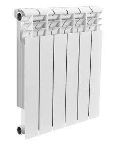 Биметаллический радиатор 6 секций белый 82488 Rommer
