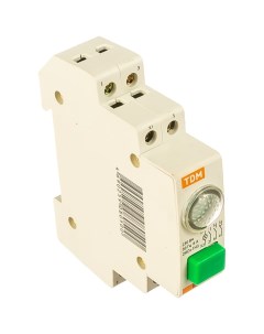 Кнопочный выключатель с индикацией TDM ВКИ 47 зеленый LED 2НО 1НЗ AC DC SQ0214 0003 Nobrand