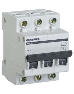 Выключатель автоматический модульный ВА47 29 3 п С 32 А 4 5 кА Generica