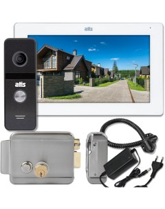 Комплект видеодомофона с wi fi для дома FullHD 7 с электромеханическим замком Atis