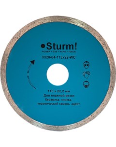 Sturm Алмазный диск 9020 04 115x22 WC Sturm!