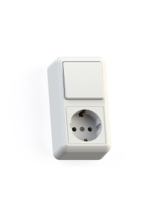 Выключатель с сетевой розеткой Оптима БКВР 405 Кунцево-электро