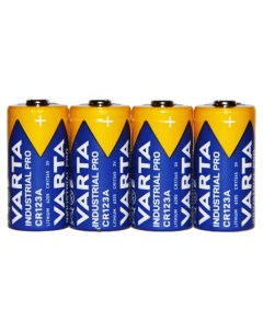 Батарейка INDUSTRIAL Pro CR123A Shrink 4 Lithium 3V 4 1000 4 шт Varta