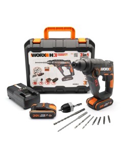 Аккумуляторный перфоратор WX390 1 Worx