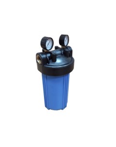 Магистральный фильтр Filter Big Blue 10 NT 1 с манометрами для холодной воды Kristal