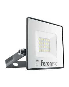 Прожектор светодиодный LL 1000 20W 6400K IP65 AC220 240V 50Hz черный Feron