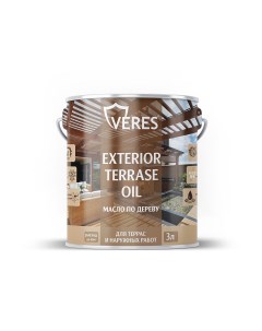 Масло для дерева Exterior Terrase Oil 3 л бесцветное Верес