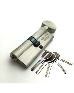 Цилиндровый механизм Личинка замка MSM 80 мм 40 40 ключ вертушка матовый никель Msm locks