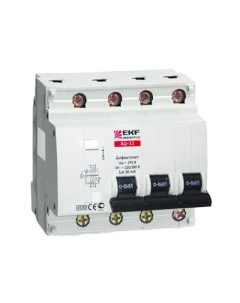 Дифференциальный автоматический выключатель АД32 3 полюс N 40А Тип AC х ка C 30мА ко Ekf