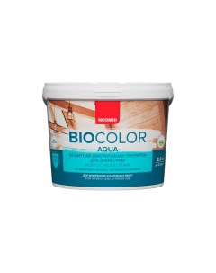 Защитно декоративная пропитка для дерева Bio Color Aqua матовая 2 3 л сосна Neomid