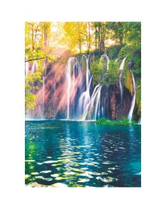 Фотообои Горный водопад 4 листа 140Х200 см Nobrand