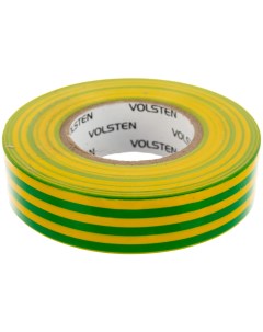 V02 7M 18х19 20 Изолента 0 18х19 мм желто зеленая 20 метров Volsten