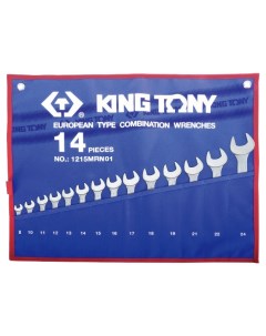 Набор комбинированных ключей 8 24 мм 14 предметов 1215MRN01 King tony