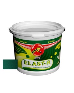 Резиновая краска Поли Р Elast R зеленая сосна RAL 6016 3 кг Поли-р